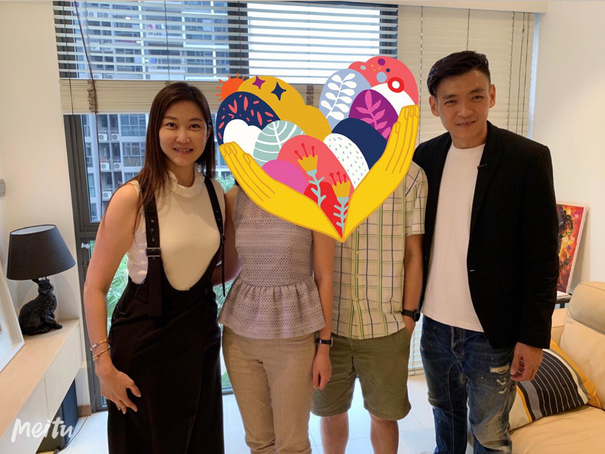 Kelly and Mark Yu with satisfied client