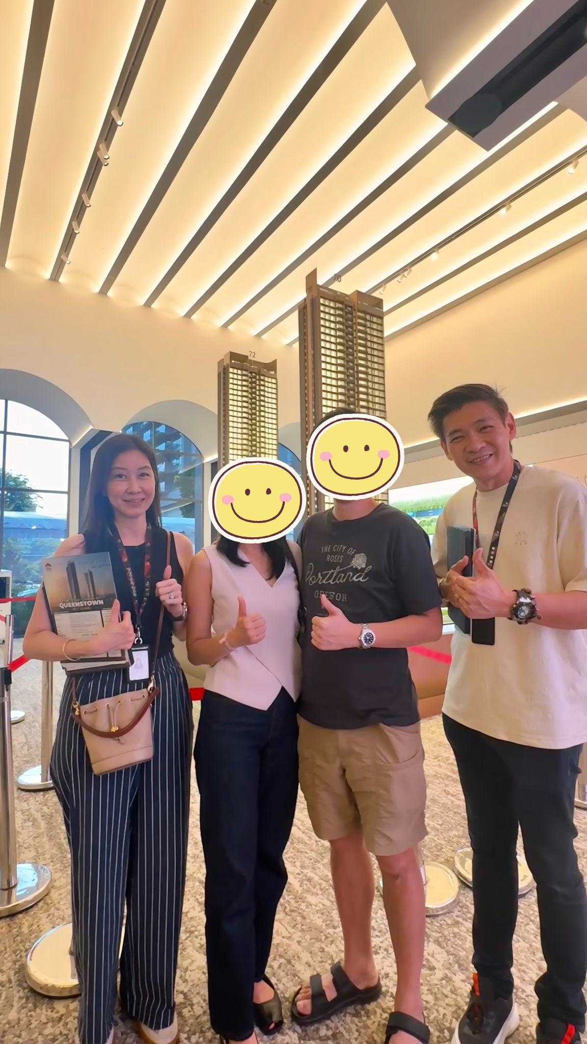 Kelly and Mark Yu with satisfied client