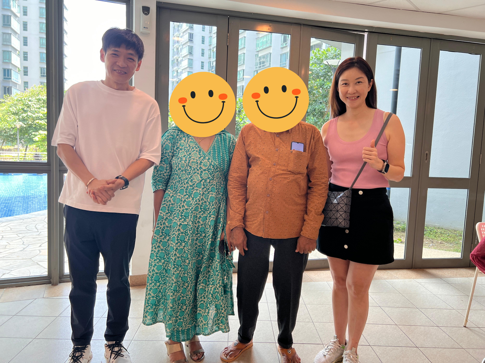 Kelly and Mark Yu with satisfied client