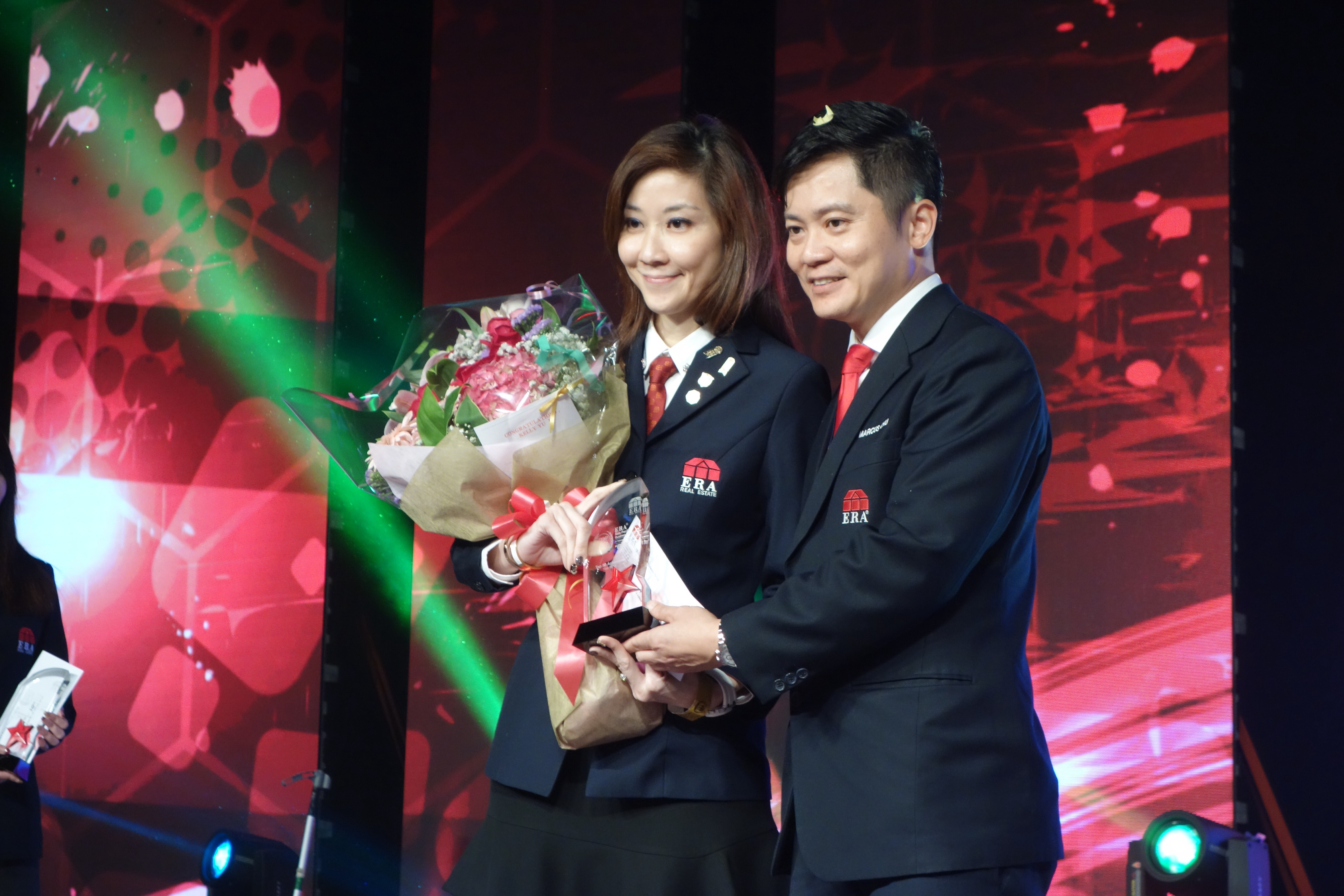 Kelly Yu at an ERA awards event, early in her property career